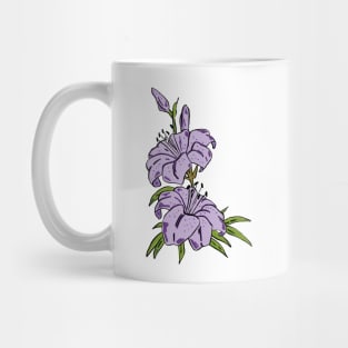 Purple Flowers Mug